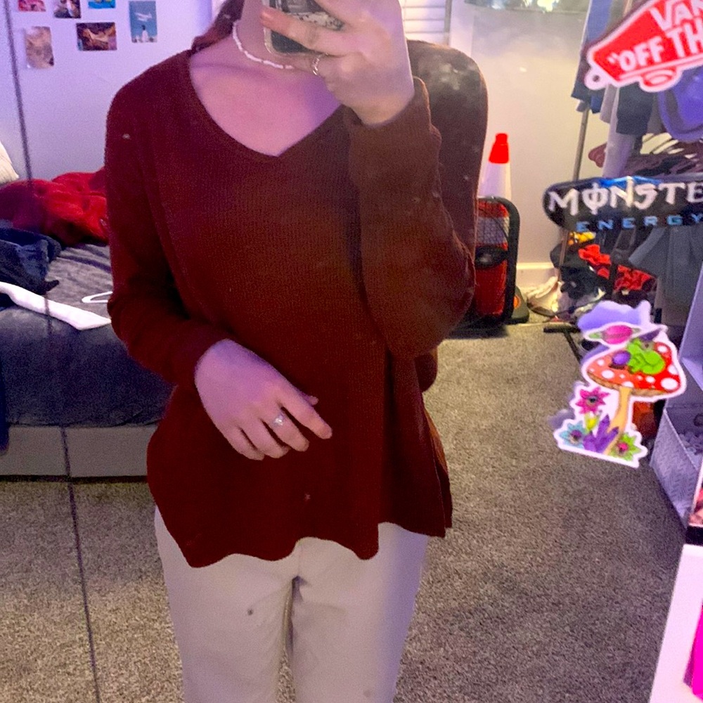 NOWT ✨ BROWN AMERICAN EAGLE LONG SLEEVE